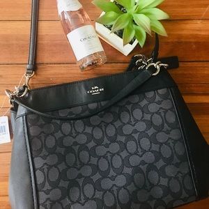 NEVER USED black Coach shoulder or hand bag